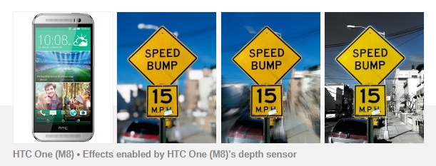 HTC One (M8) • Effects enabled by HTC One (M8)'s depth sensor
