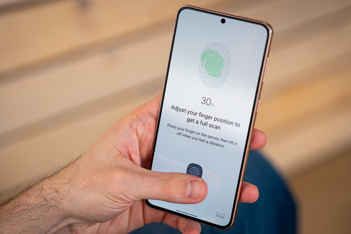 galaxy s21+ fingerprint reader