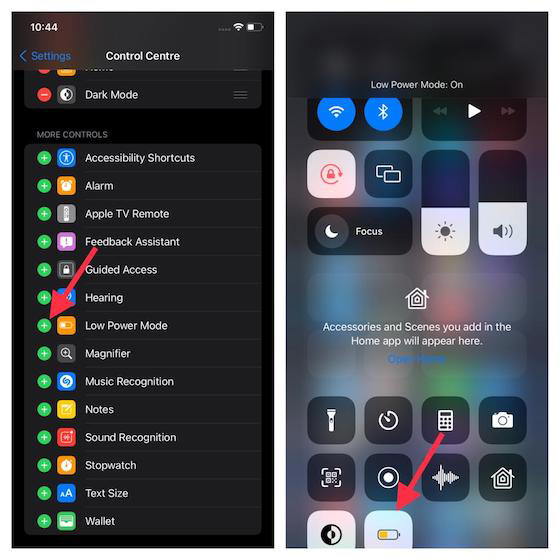 10 راهکار برای کاهش مصرف باتری در آی او اس 15 برای بهتر شدن باتری iOS 15 حالت کم مصرف (Low Power Mode) را فعال کنید