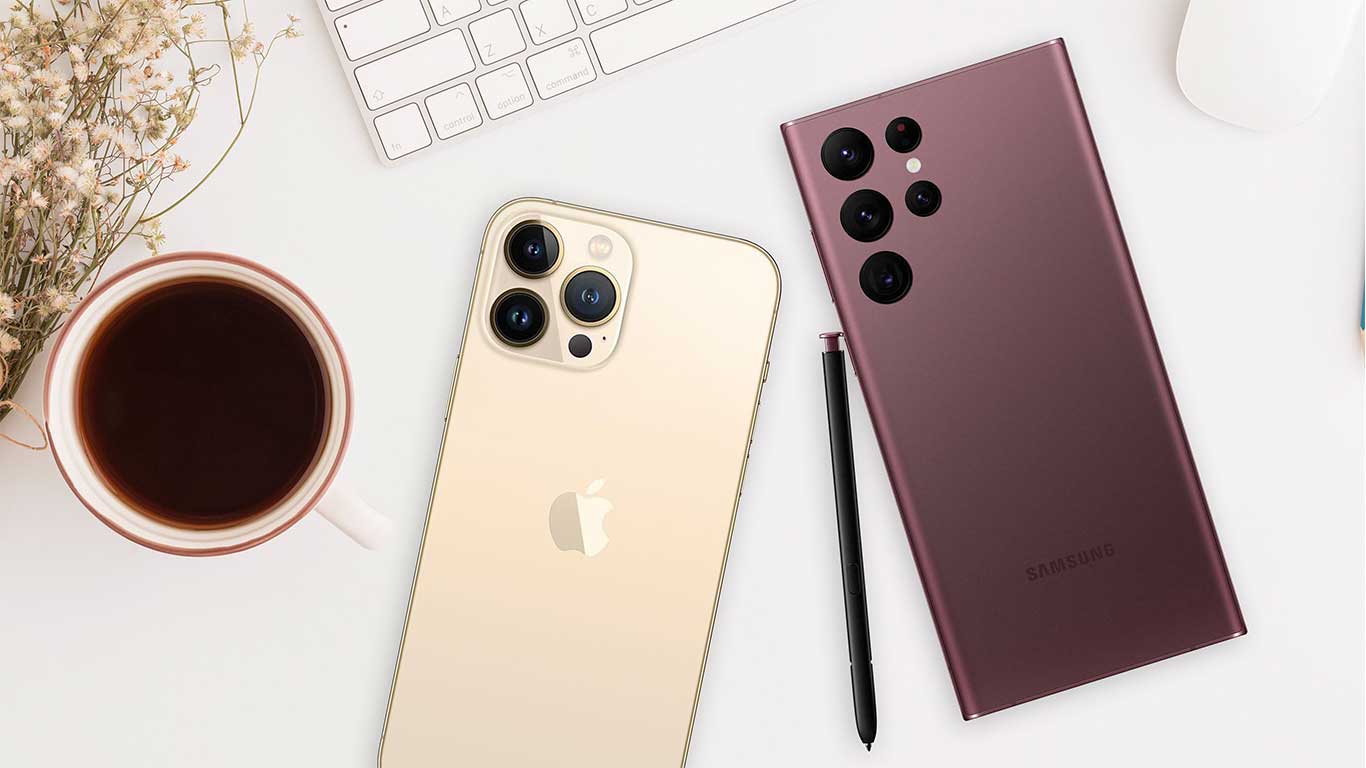 شکست گلکسی S22 اولترا از آیفون 13 پرو مکس در بنچمارک‌ها